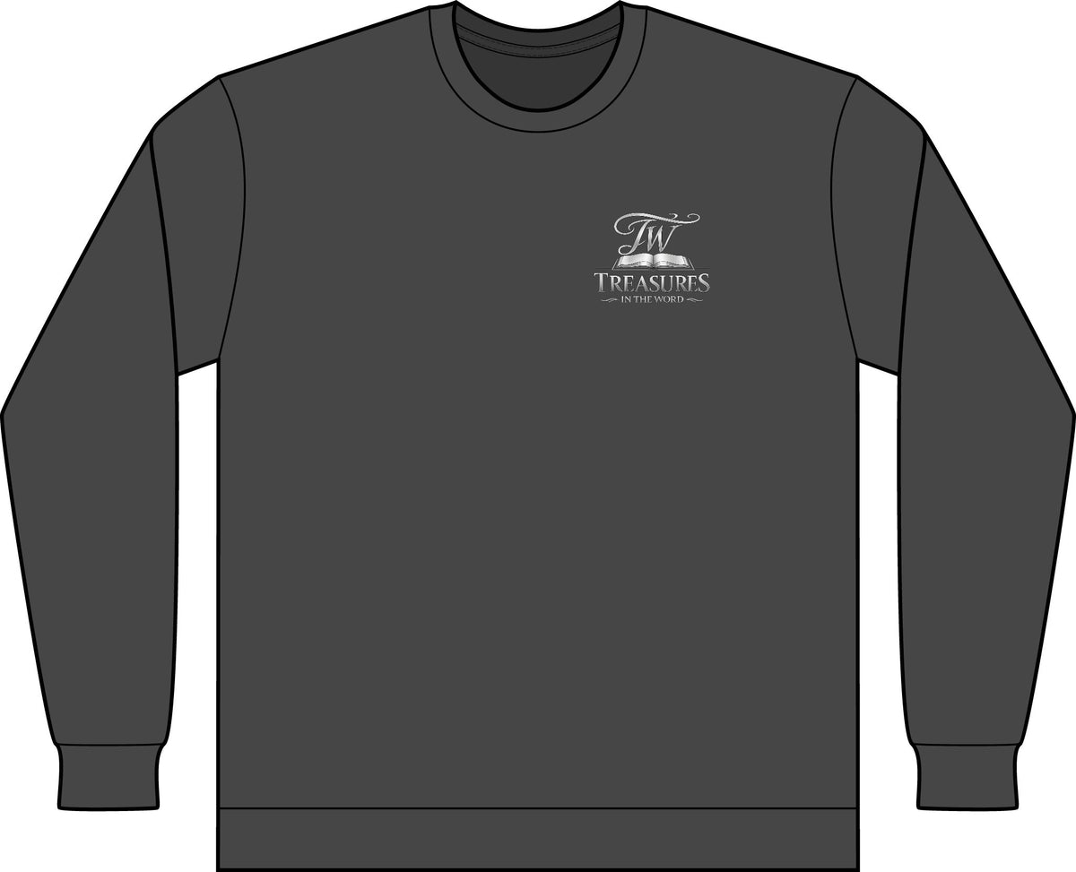 My Reward is the Promiser Long-Sleeved Tee — Treasures Apparel Chest Print