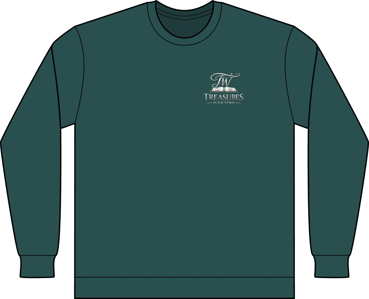 My Reward is the Promiser Long-Sleeved Tee — Treasures Apparel Chest Print