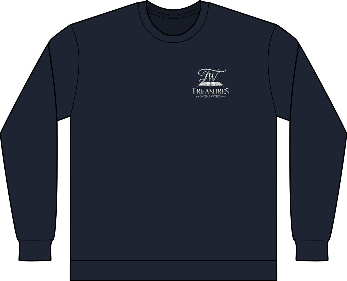 My Reward is the Promiser Long-Sleeved Tee — Treasures Apparel Chest Print