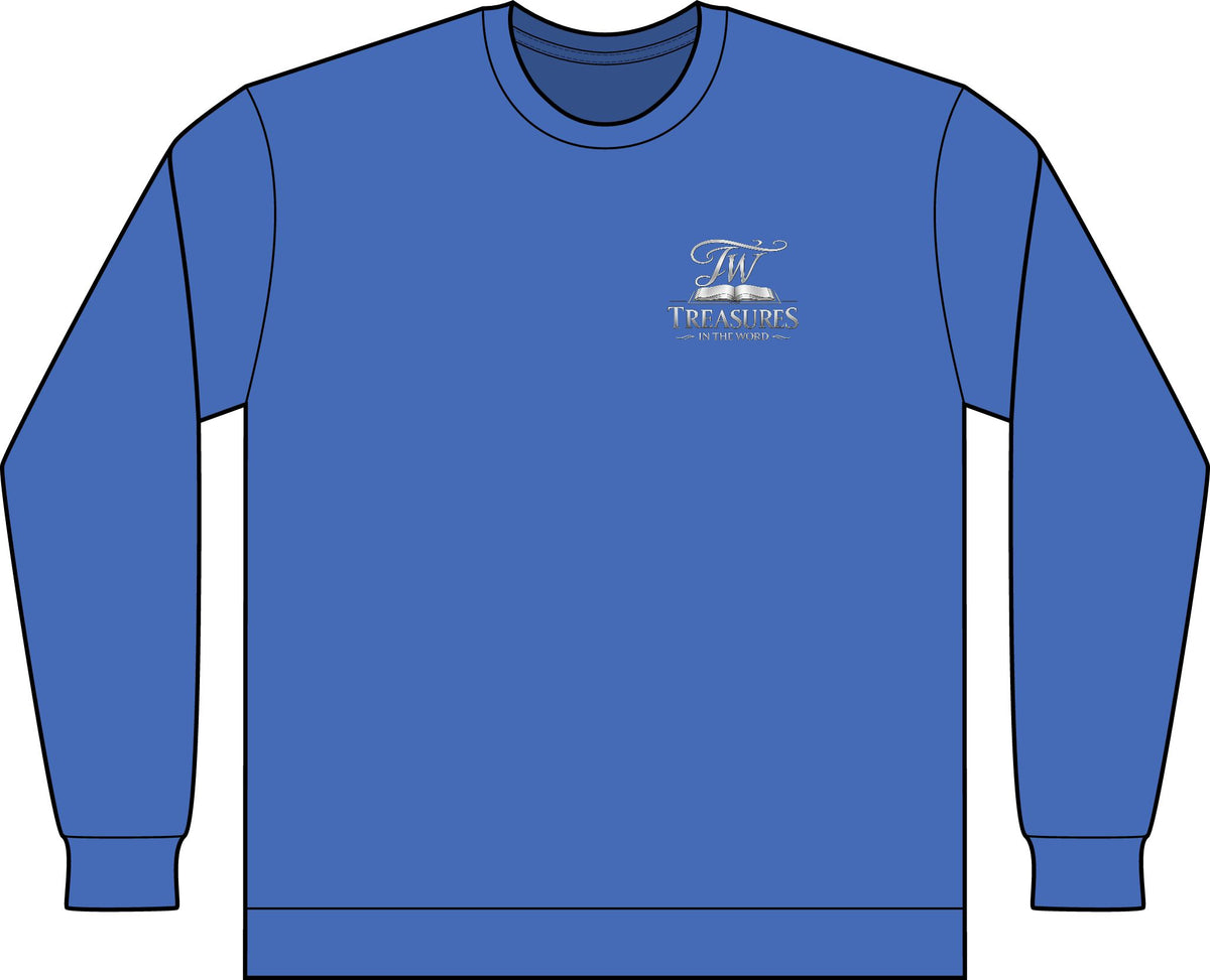My Reward is the Promiser Long-Sleeved Tee — Treasures Apparel Chest Print