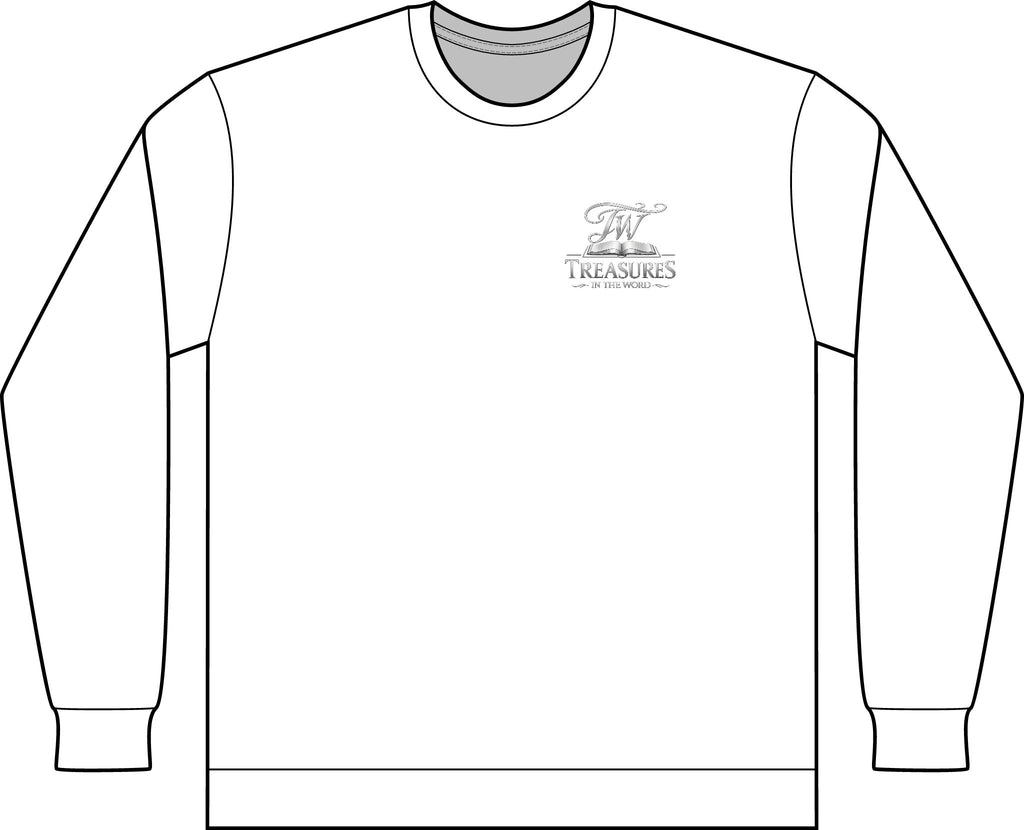 My Reward is the Promiser Long-Sleeved Tee — Treasures Apparel Chest Print