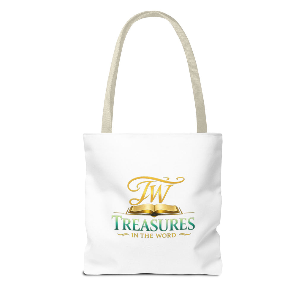 Bible Study Quote Tote Bag — "Studying the Bible is not about information, it's about revelation"