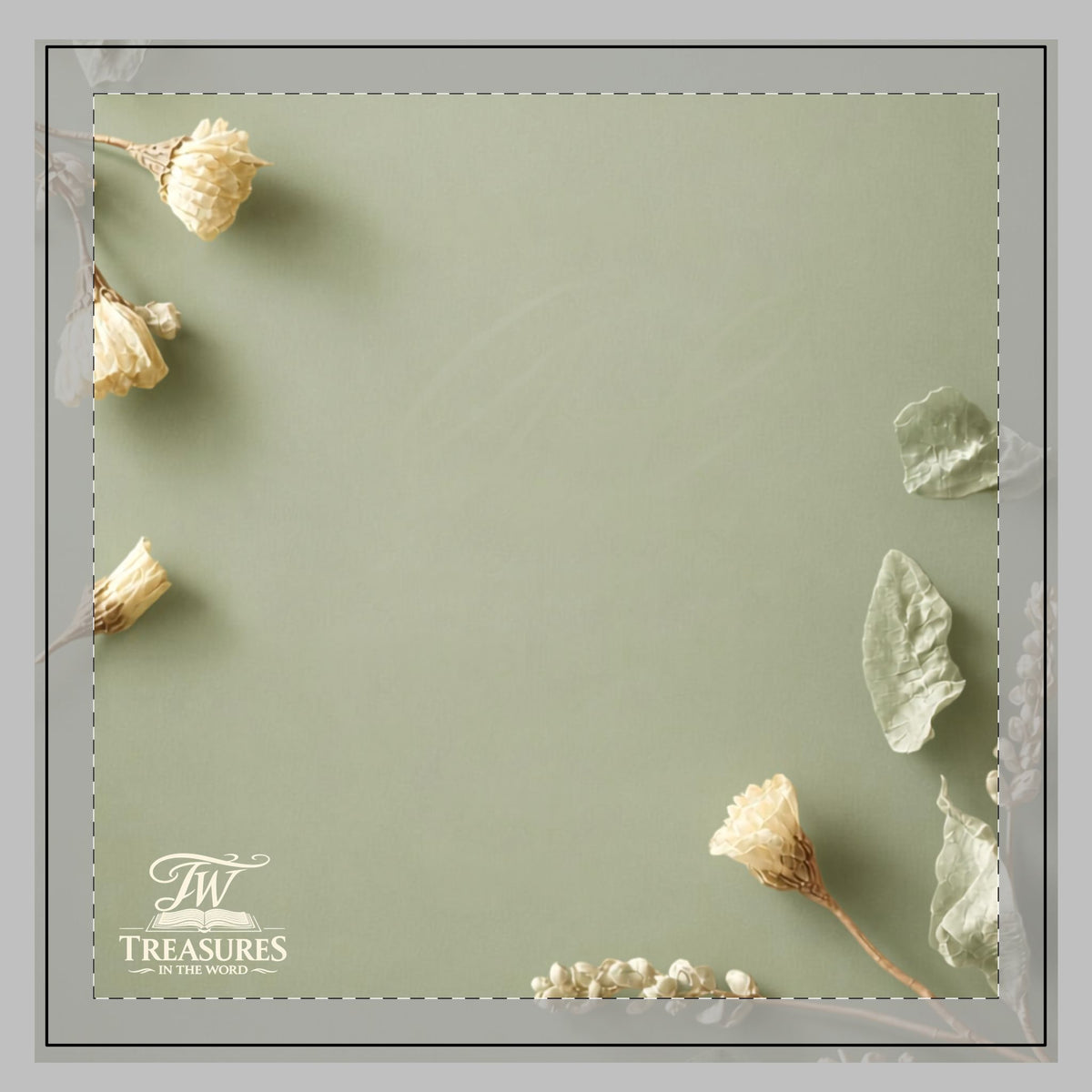 Sage Green Poly Twill Pillow — "I Have a God Who Wants to Spend Time With Me" Decorative Throw Pillow