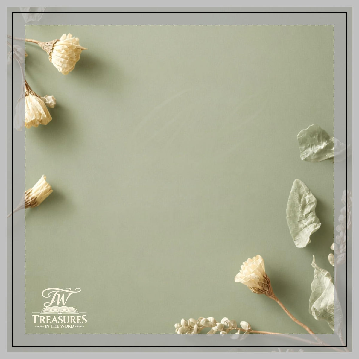 Sage Green Poly Twill Pillow — "I Have a God Who Wants to Spend Time With Me" Decorative Throw Pillow