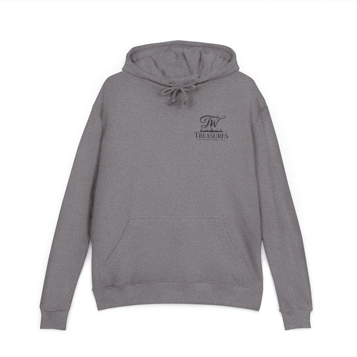 Hoodie — “My Natural + God’s Super = Supernatural” Gold-Print Christian Hoodie