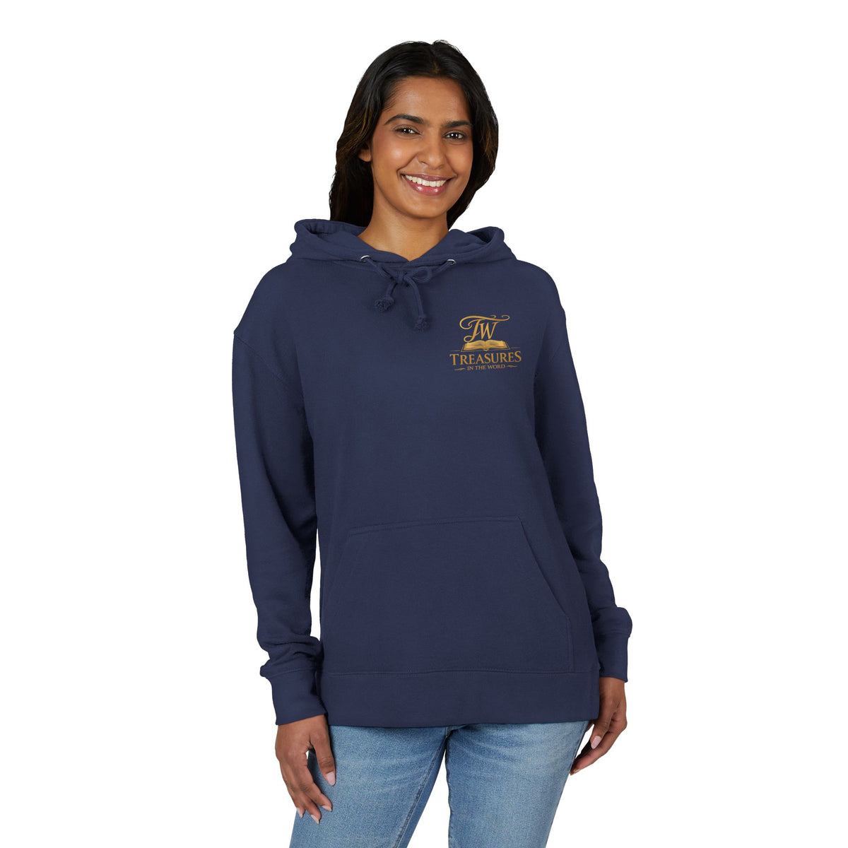 Hoodie — “My Natural + God’s Super = Supernatural” Gold-Print Christian Hoodie