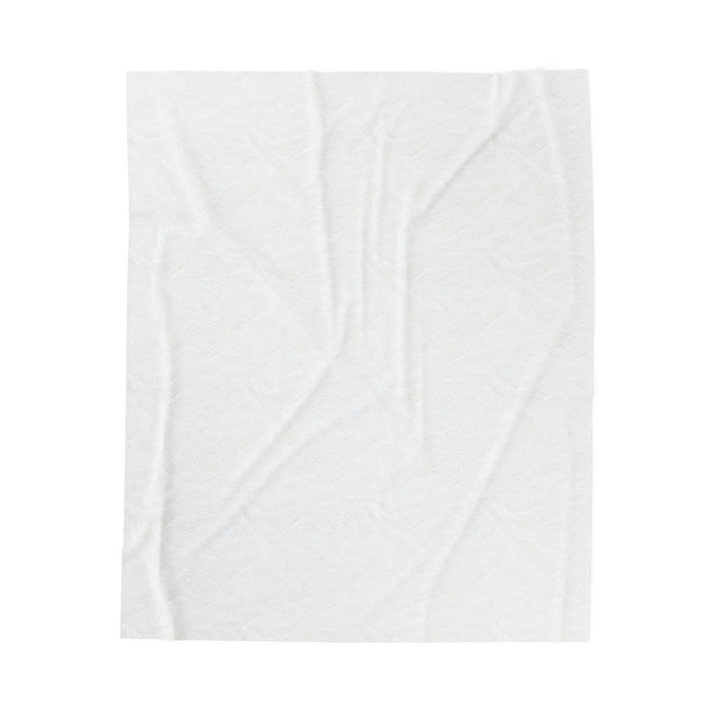 Velveteen Plush Blanket — Christian Verse Throw: "If you wait at wisdom’s doorway" Inspirational Scripture Throw