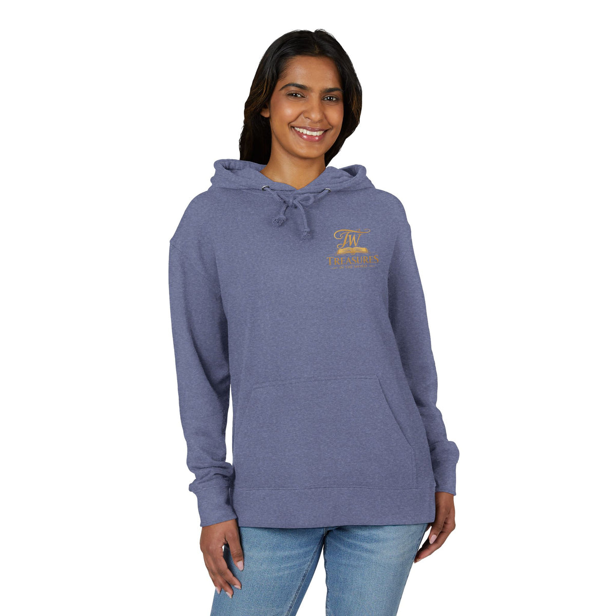 Hoodie — “My Natural + God’s Super = Supernatural” Gold-Print Christian Hoodie