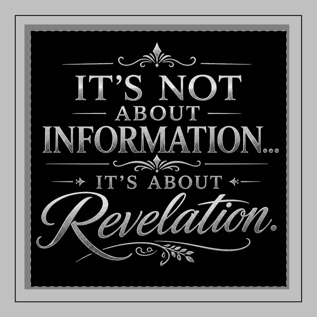 Poly Twill Pillow - "It's Not About Information... It's About Revelation" Inspirational Decorative Throw Pillow