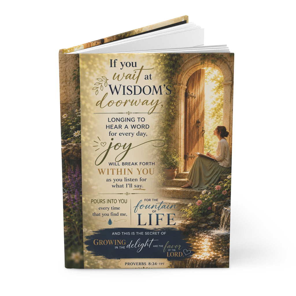 Hardcover Journal — "Joy Will Break Forth" Christian Verse Notebook