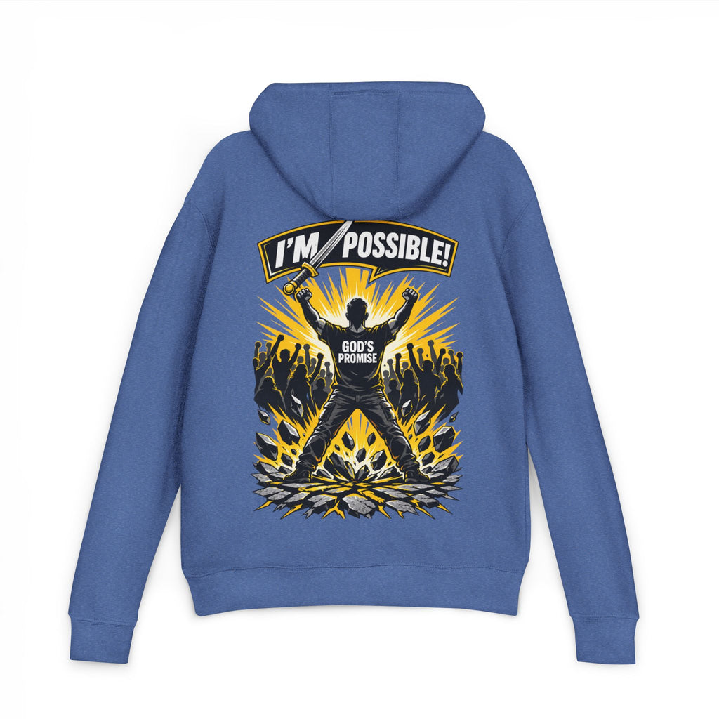 "I'm Possible" Gold-Print Christian Hoodie