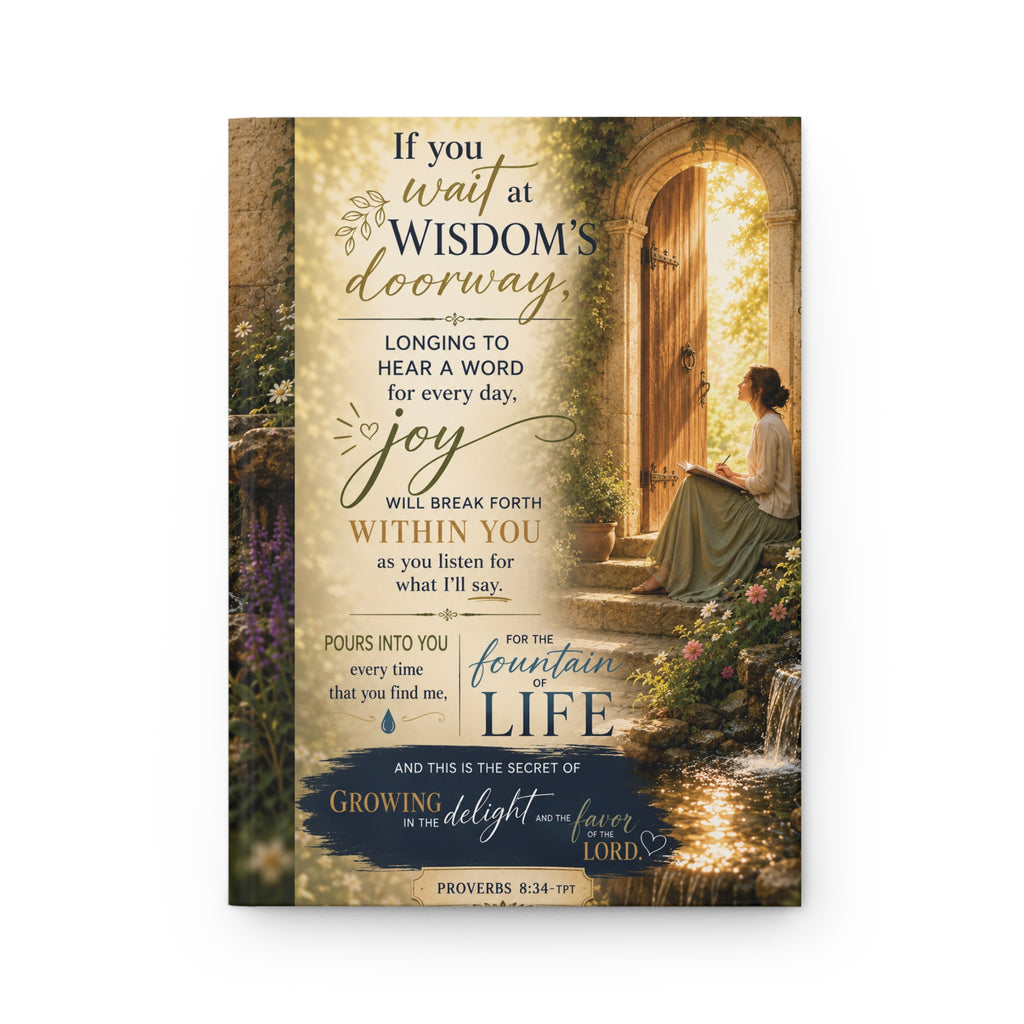 Hardcover Journal — "Joy Will Break Forth" Christian Verse Notebook