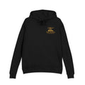 Hoodie — “My Natural + God’s Super = Supernatural” Gold-Print Christian Hoodie