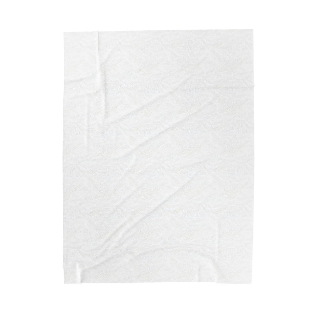 Velveteen Plush Blanket — Christian Verse Throw: "If you wait at wisdom’s doorway" Inspirational Scripture Throw